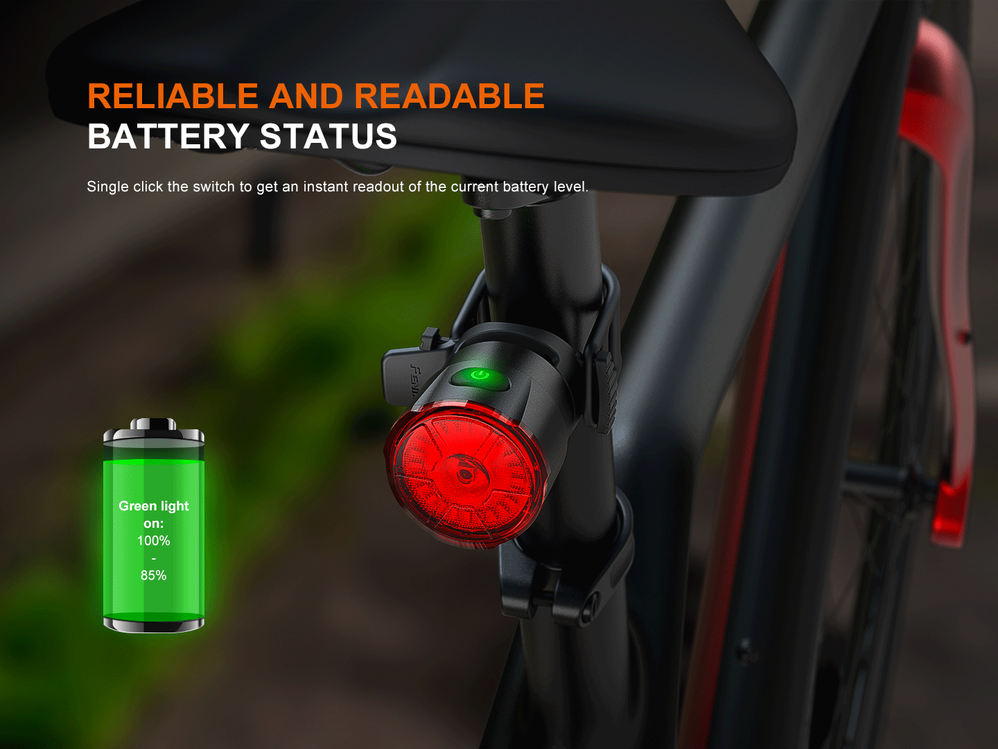 Fenix BC06R Smart-Brake Bicycle Taillight Fenix Store