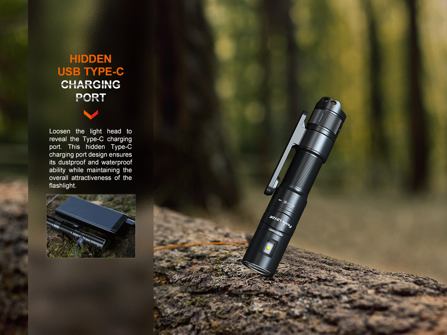 Fenix LD12R Dual Light Flashlight - 600 Lumens Fenix Store