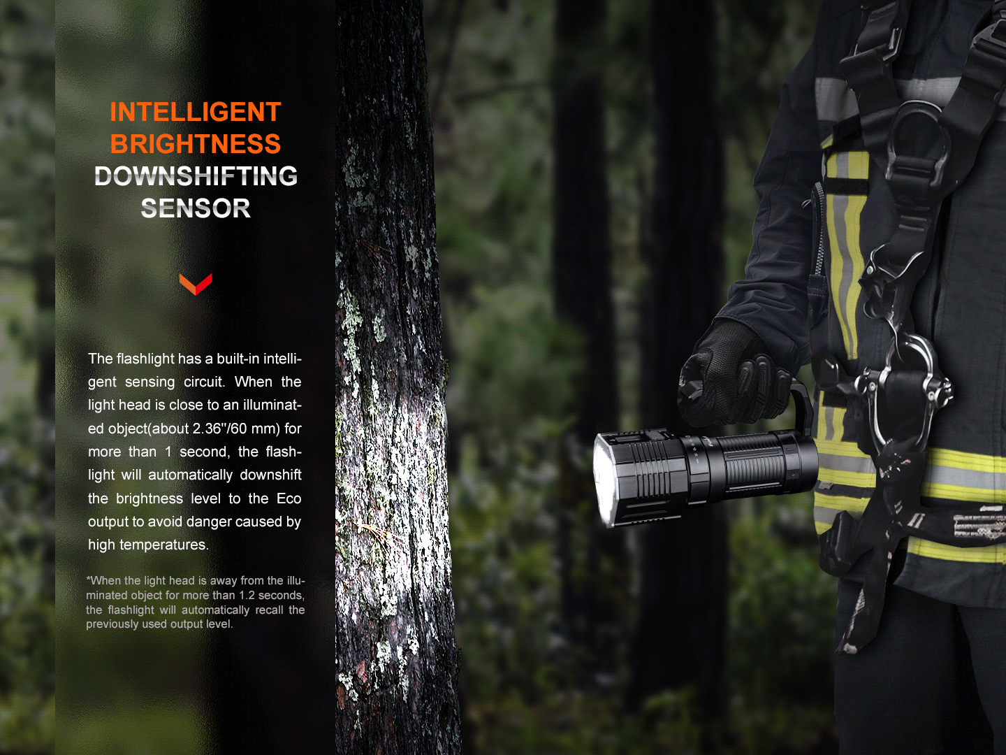 Fenix LR60R Rotary Switch Rechargeable Searchlight - 21000 Lumens Fenix Store