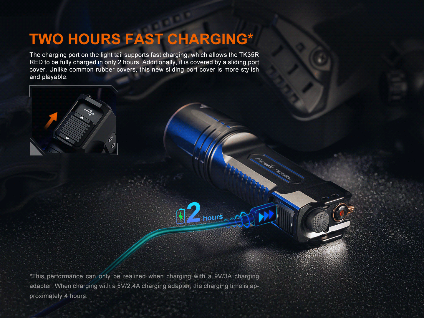 Fenix TK35R Rechargeable High-Performance Tactical Flashlight with UV Output Fenix Store