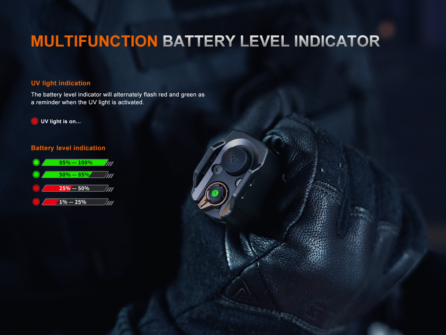 Fenix TK35R Rechargeable High-Performance Tactical Flashlight with UV Output Fenix Store