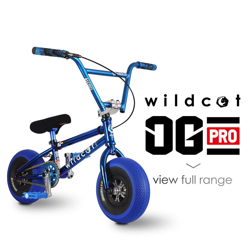 Wildcat Mini BMX OG Pro Series | Turbo Wheels | Huge range | Disc Brakes | Lighter and Stronger | for Riders up to 265lbs