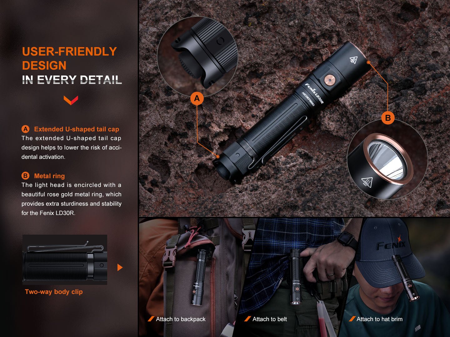 Fenix LD30R High-Performance Lightweight Flashlight Fenix Store