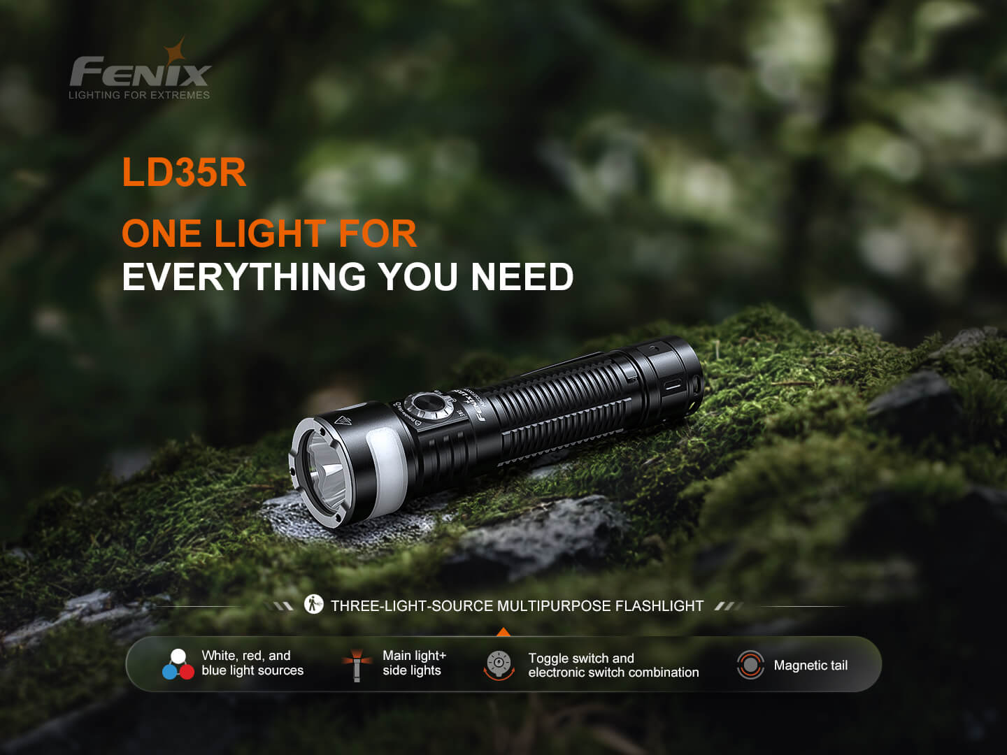 Fenix LD35R High Performance Multimode Tactical Flashlight Fenix Store