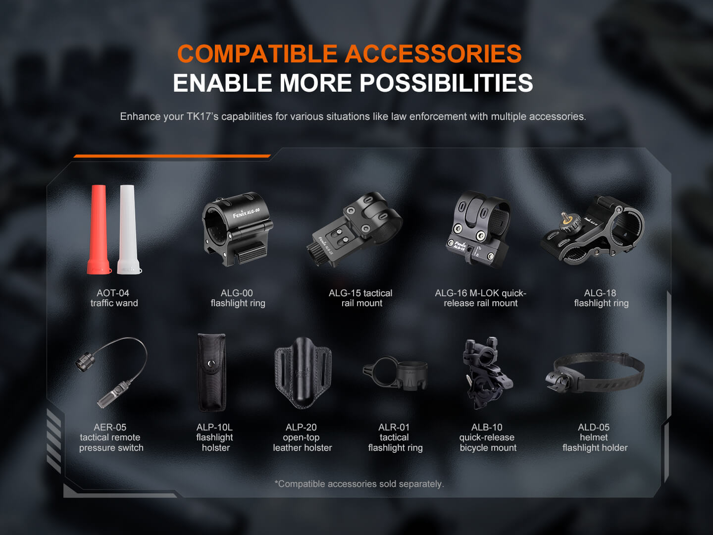 Fenix TK17 Dual Switch Tactical Flashlight Fenix Store
