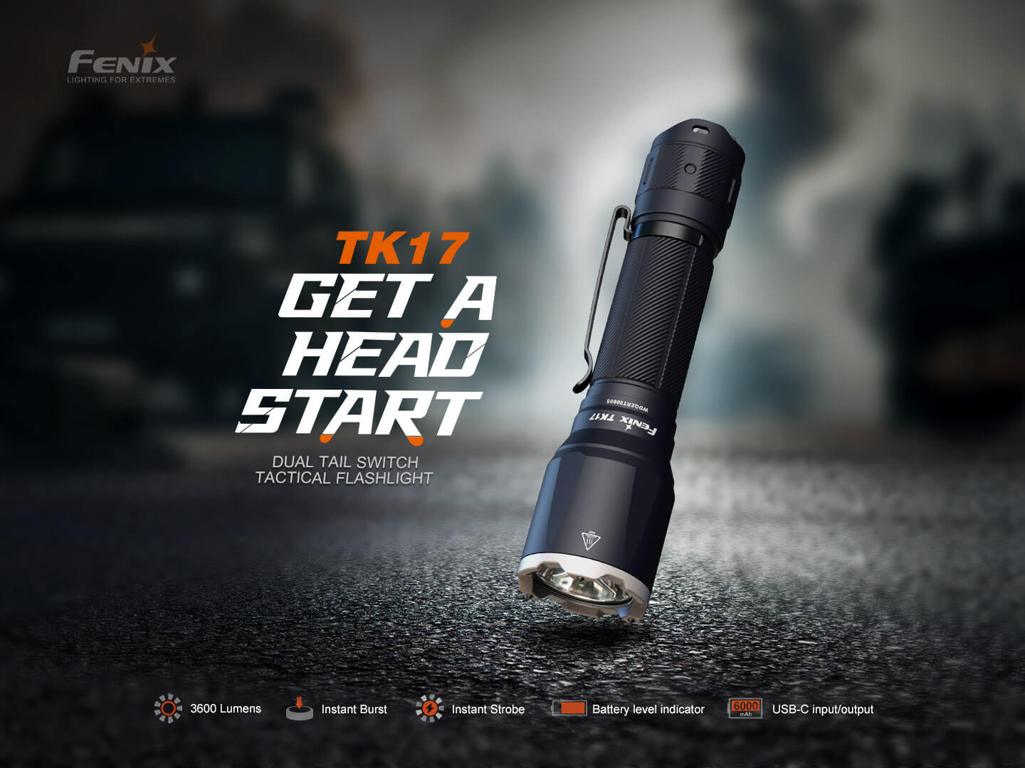 Fenix TK17 Dual Switch Tactical Flashlight Fenix Store