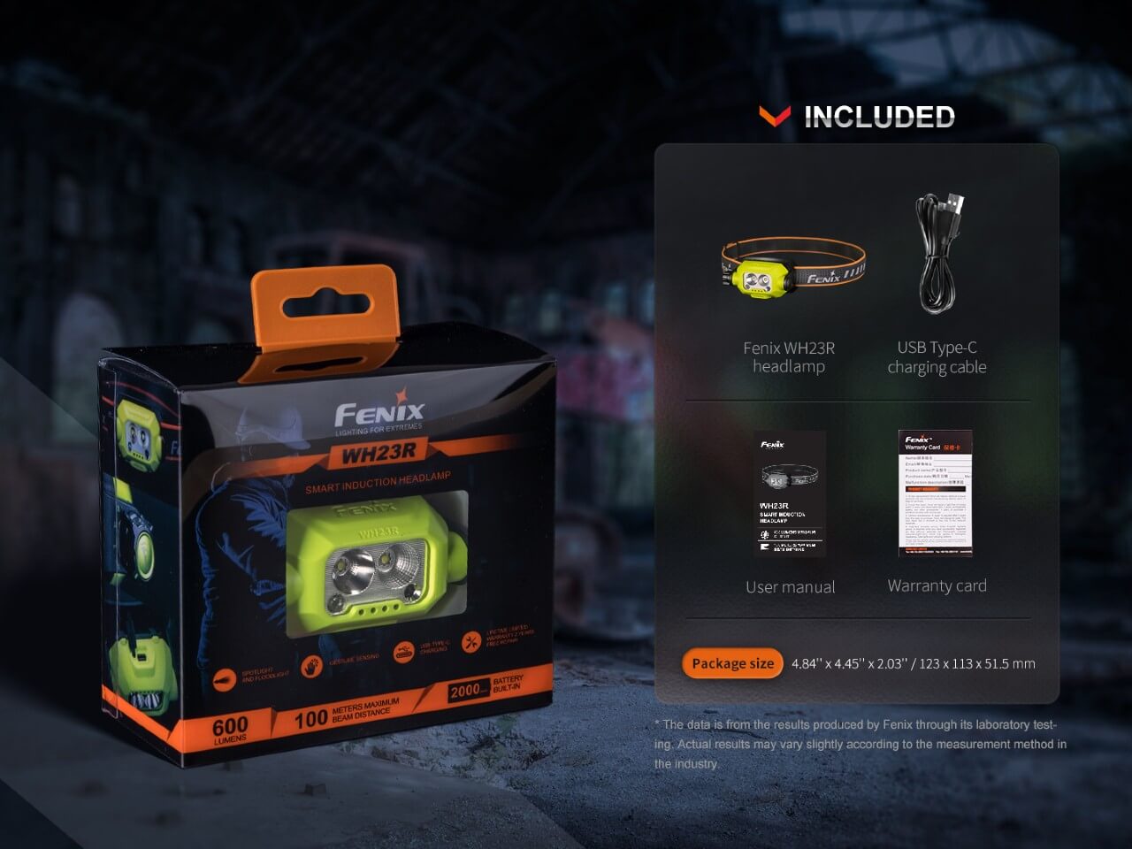 Fenix WH23R Gesture Sensing Industrial LED Headlamp Fenix Store