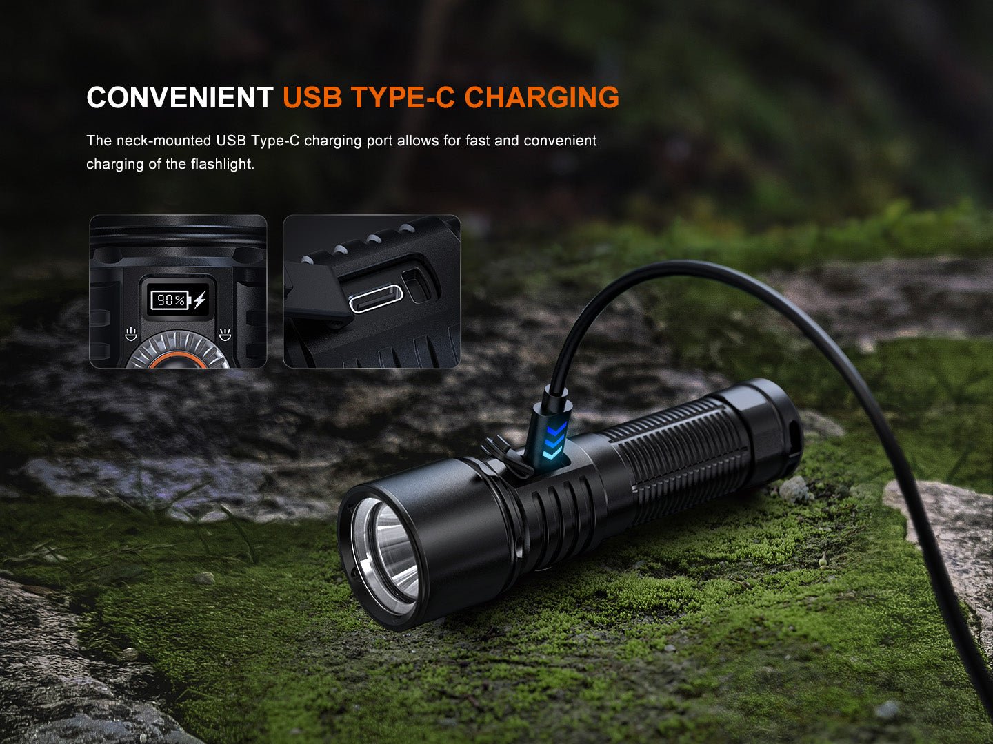 Fenix LD45R Digital Focus Rechargeable LED Flashlight Fenix Store