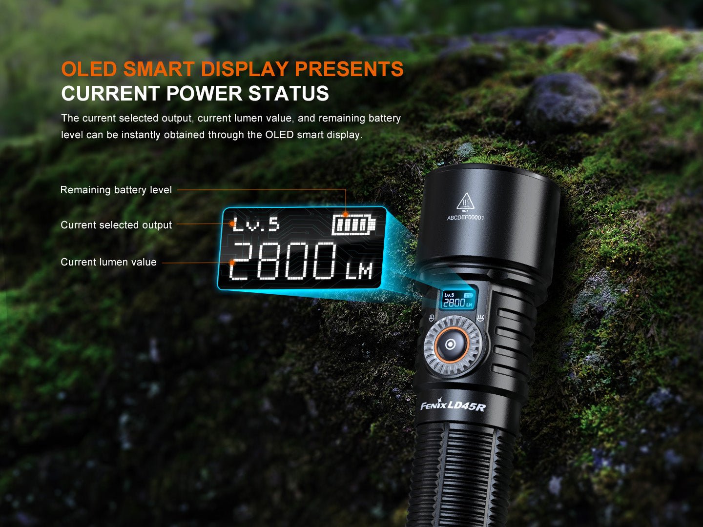 Fenix LD45R Digital Focus Rechargeable LED Flashlight Fenix Store