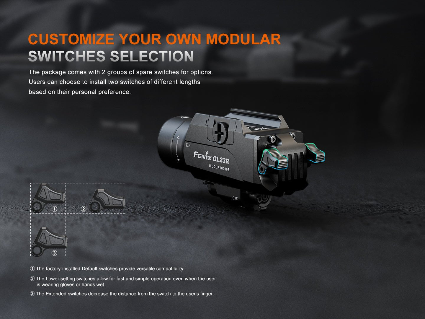 Fenix GL23R Green Laser Tactical Light Fenix Store