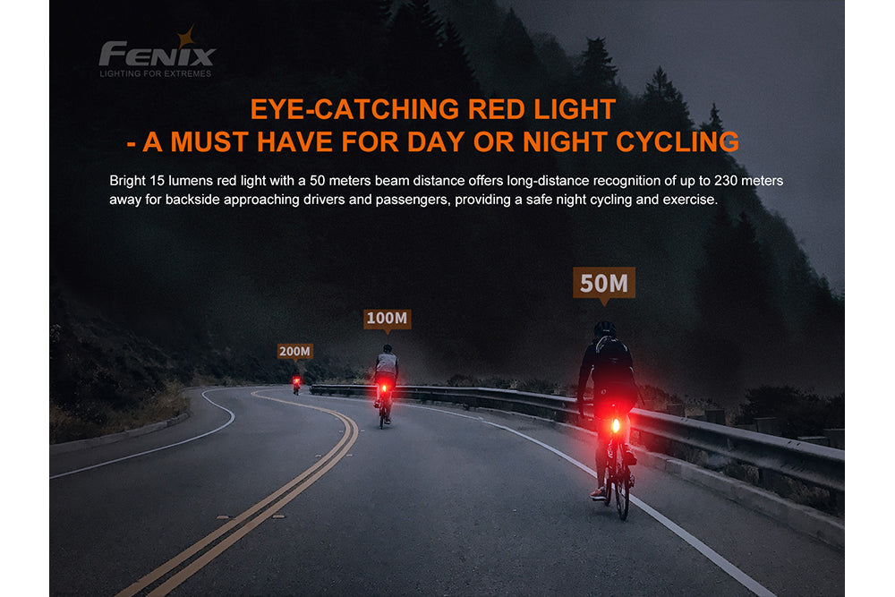 Fenix BC05R V2.0 Rechargeable Bicycle Tail Light Fenix Store
