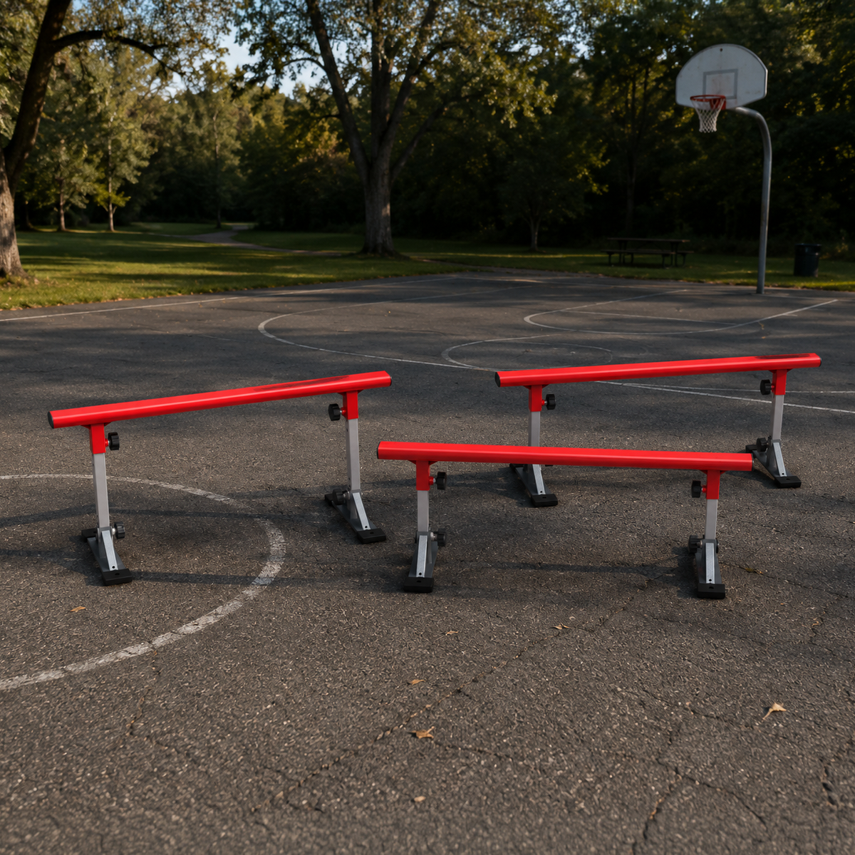 12 Foot Grind Rail- (3) 4FT Grind Rails Freshpark