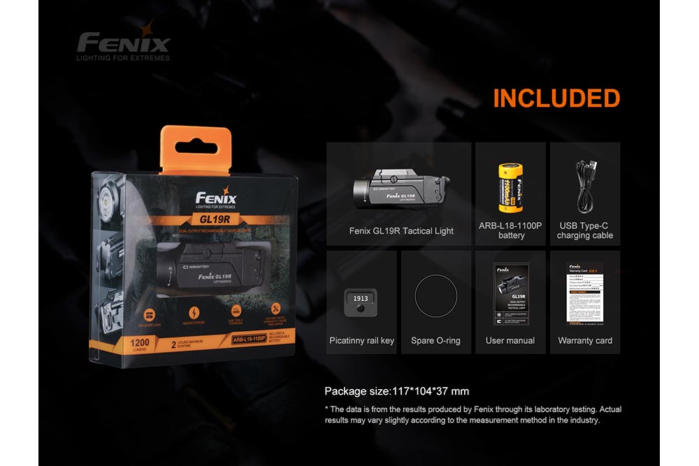 Fenix GL19R Rechargeable Tactical Light - Discontinued Fenix Store