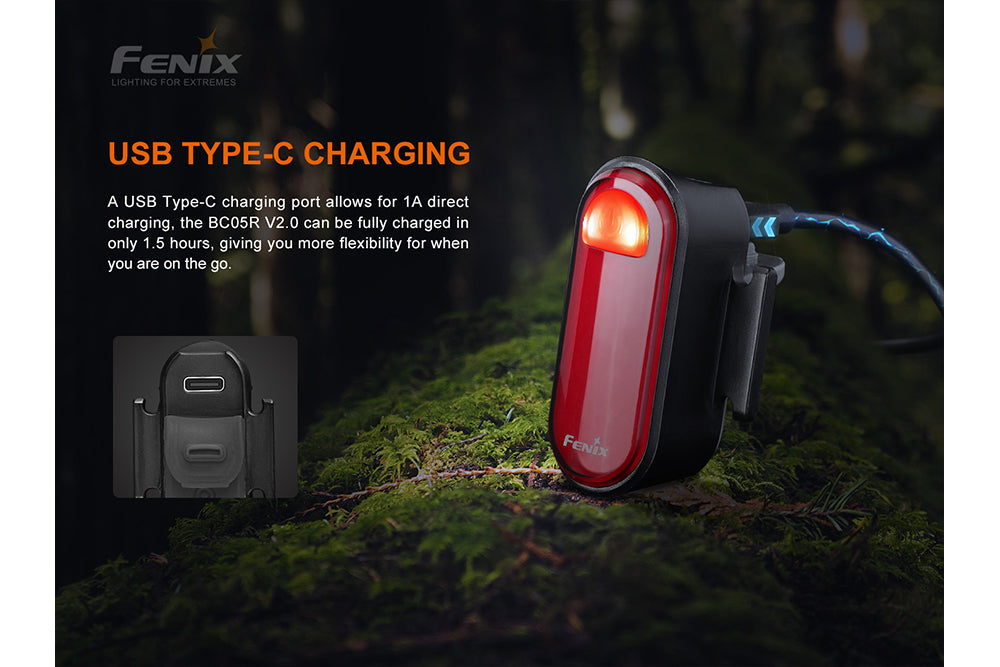 Fenix BC05R V2.0 Rechargeable Bicycle Tail Light Fenix Store
