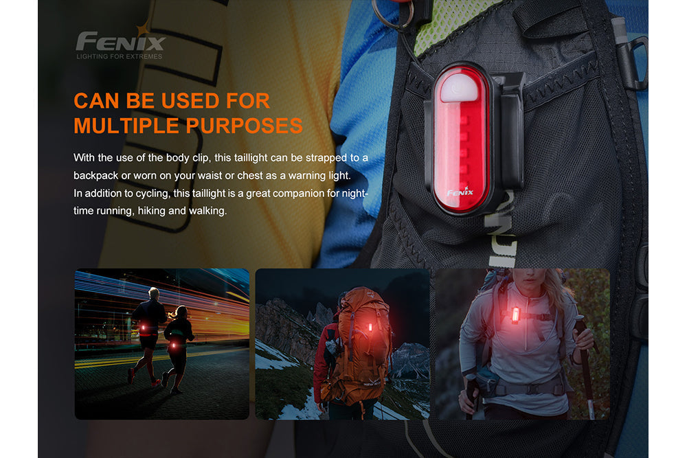 Fenix BC05R V2.0 Rechargeable Bicycle Tail Light Fenix Store