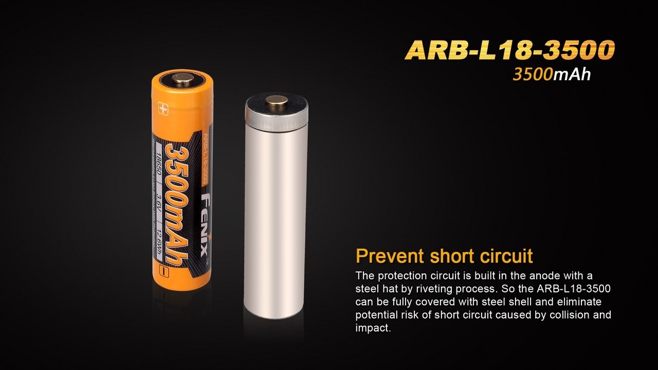 Fenix ARB-L18-3500 High-Capacity 18650 Battery - 3500mAh Fenix Store