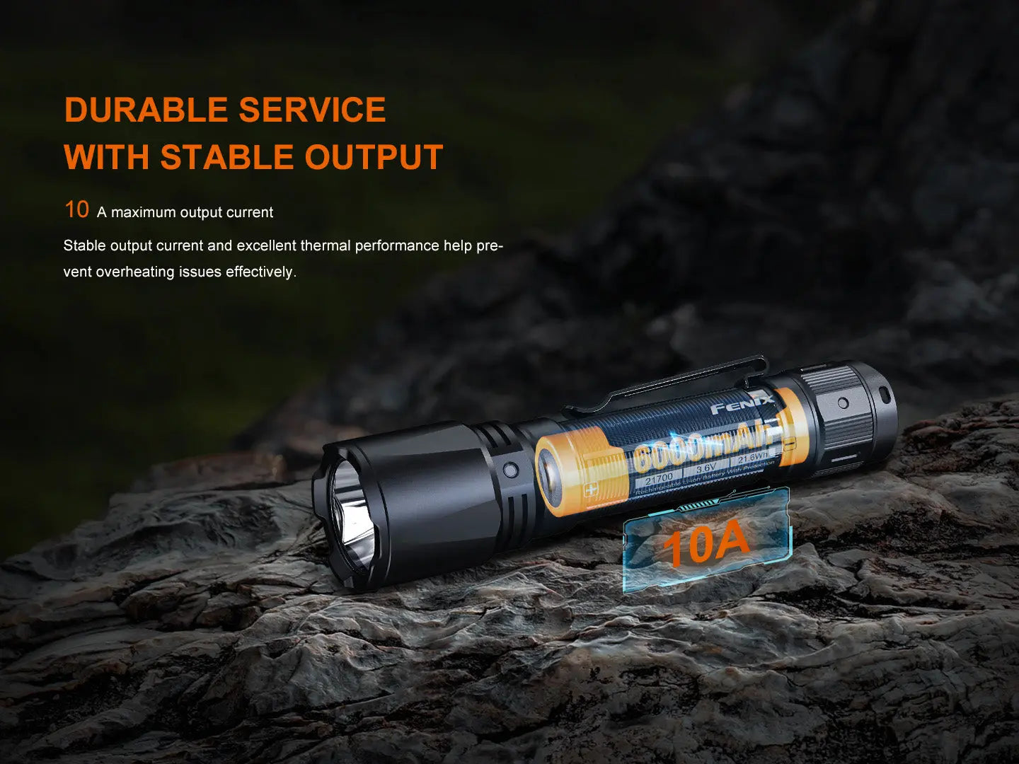 fenix 21700 flashlight Fenix ARB-L21-6000 Rechargeable 21700 Li-ion Battery