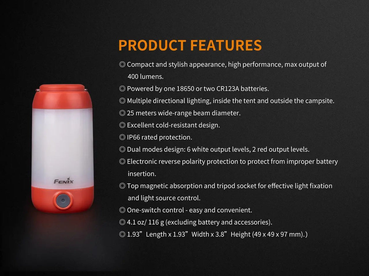 Fenix CL26R High Performance LED Rechargeable Camping Lantern Fenix Store
