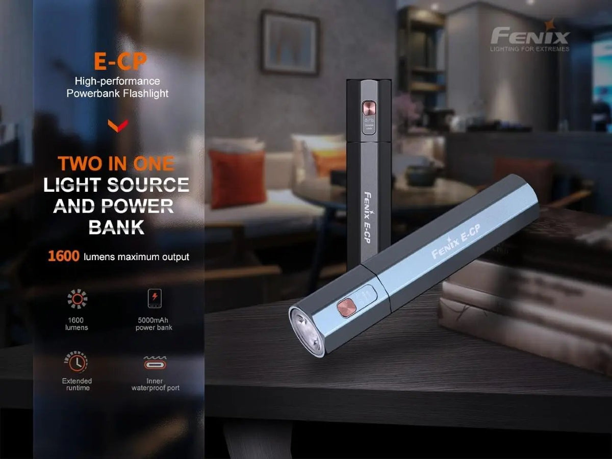 Fenix E-CP 1600-lumen LED Flashlight/Powerbank Fenix Store
