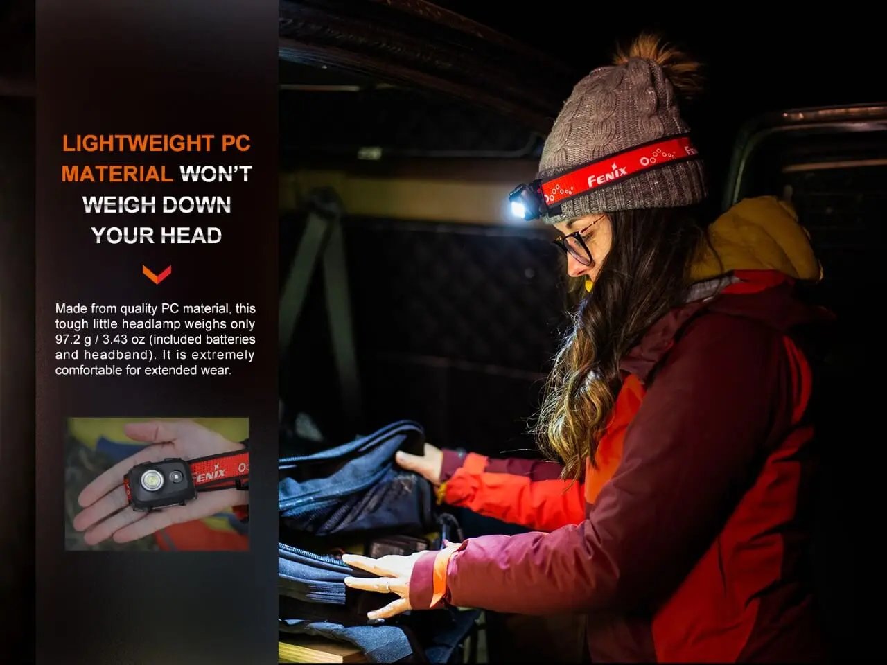 Fenix HL16 Lightweight Outdoor Hiking LED Headlamp Fenix Store