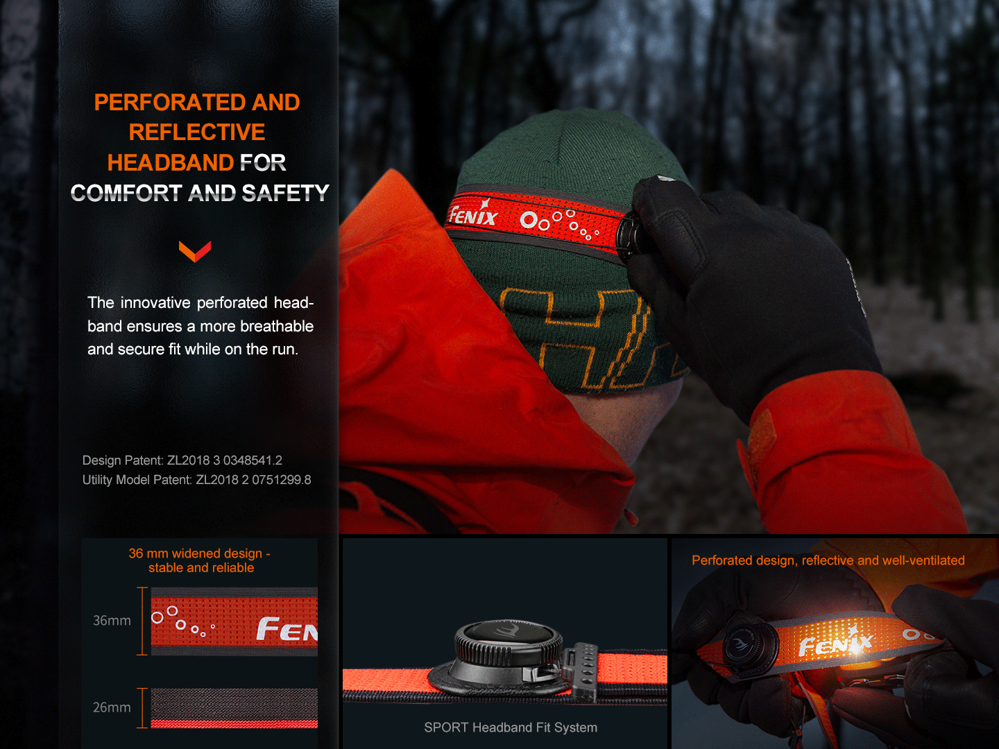 Fenix HL32R-T Trail Running LED Headlamp - 800 Lumens Fenix Store