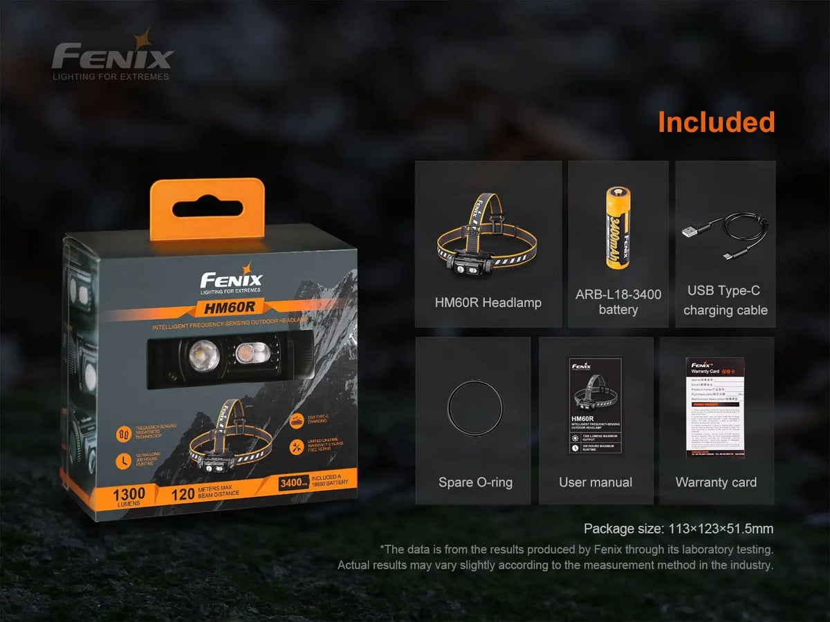 Fenix HM60R Outdoor LED Headlamp - 1200 Lumens Fenix Store