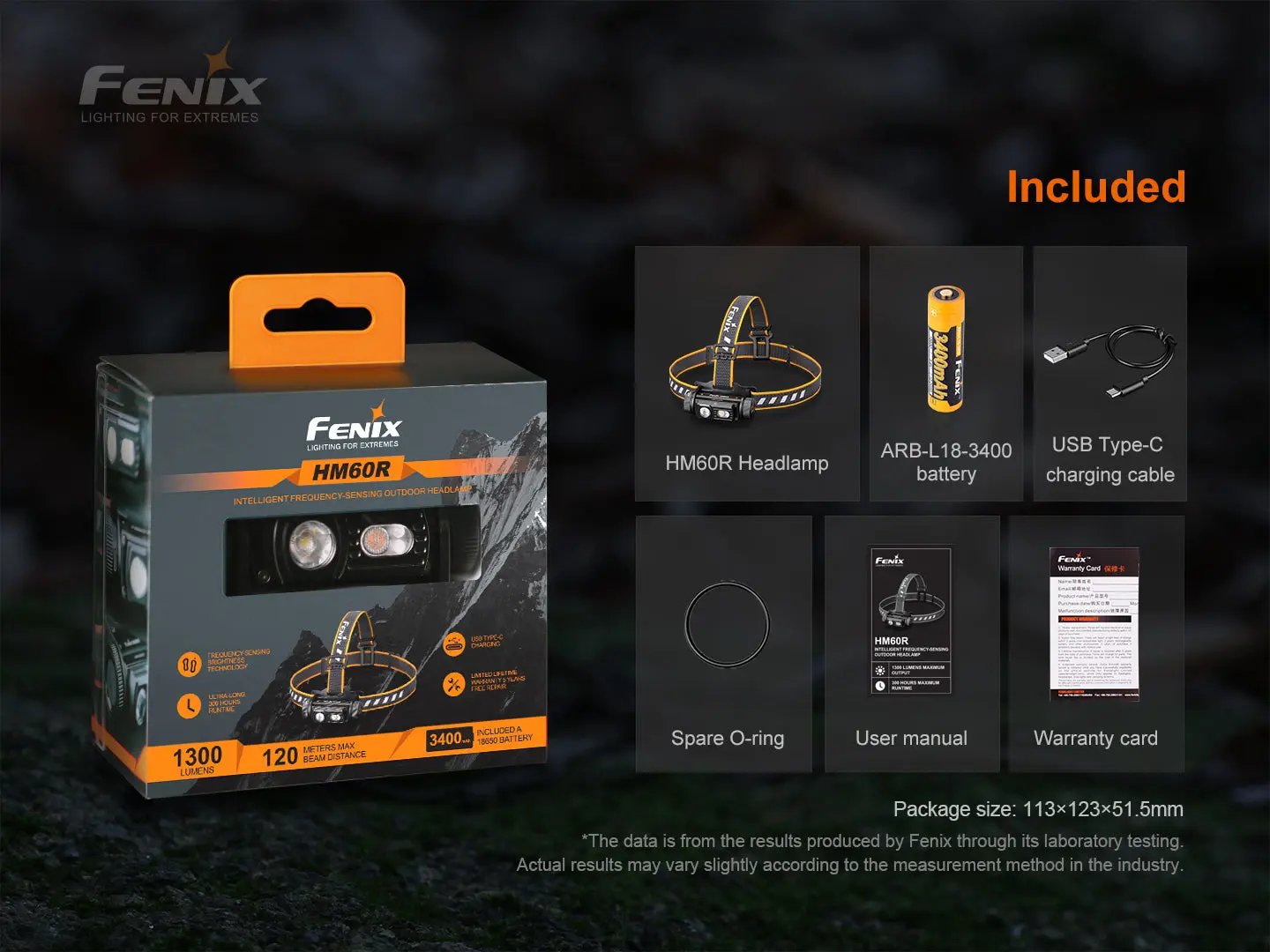 Fenix HM60R Outdoor LED Headlamp - 1200 Lumens Fenix Store