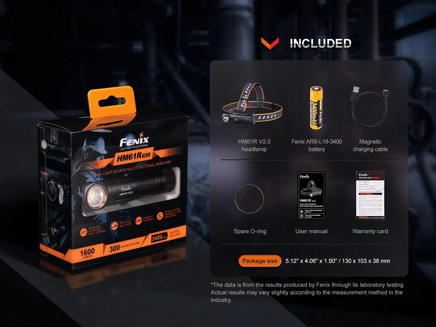 Fenix HM61R V2 Rechargeable LED Headlamp - 1600 Lumens Fenix Store