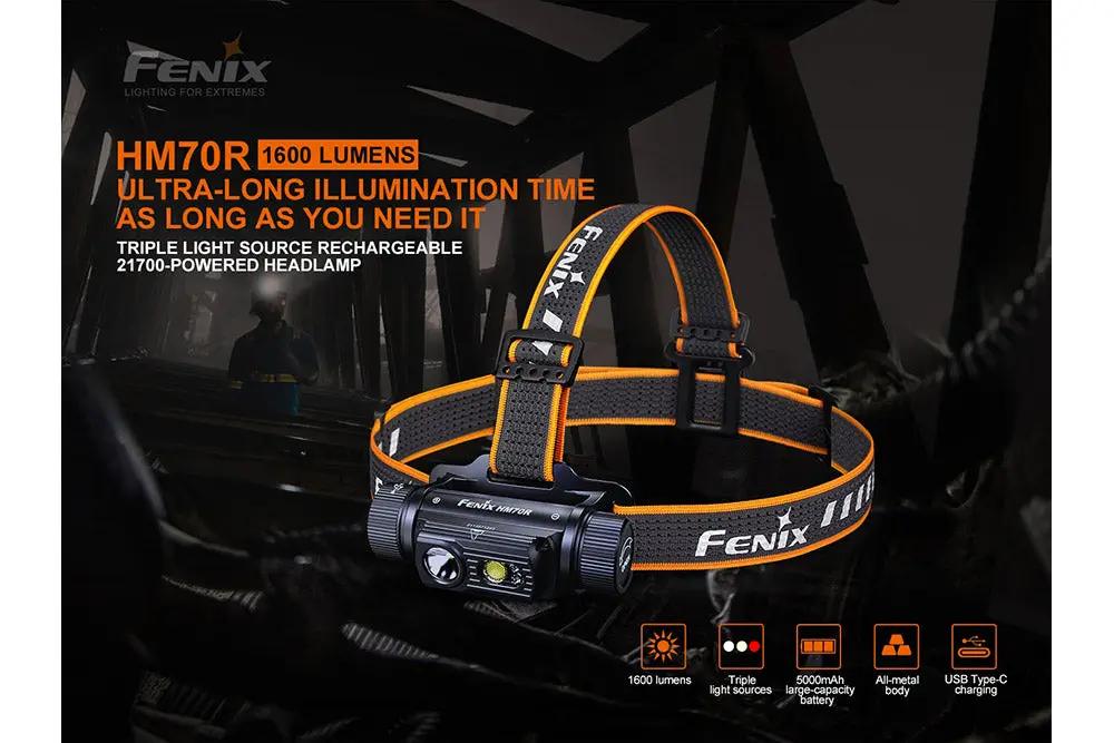 Fenix HM70R Rechargeable LED Headlamp - 1600 Lumens Fenix Store
