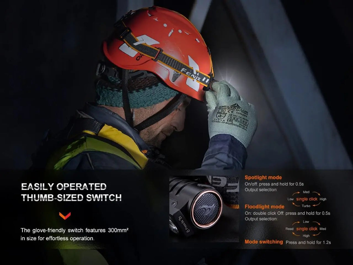 Fenix HM71R Rechargeable Industrial LED Headlamp Fenix Store