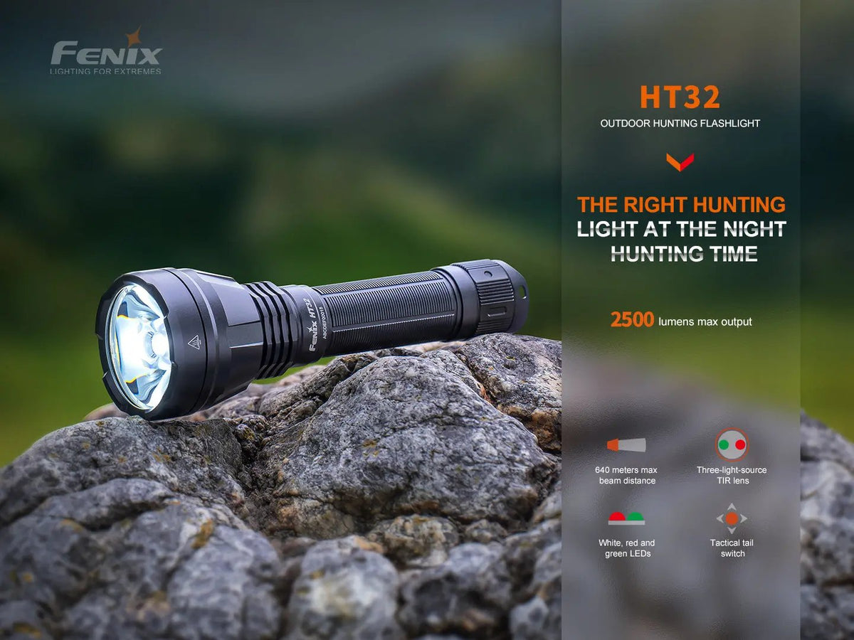 Fenix HT32 Hunting Flashlight with Red & Green Output Fenix Store