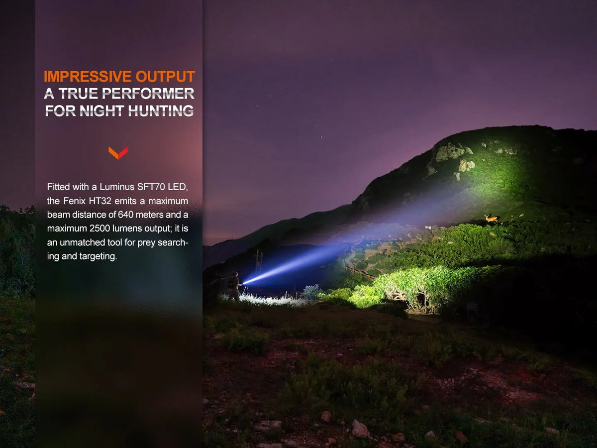 Fenix HT32 Hunting Flashlight with Red & Green Output Fenix Store