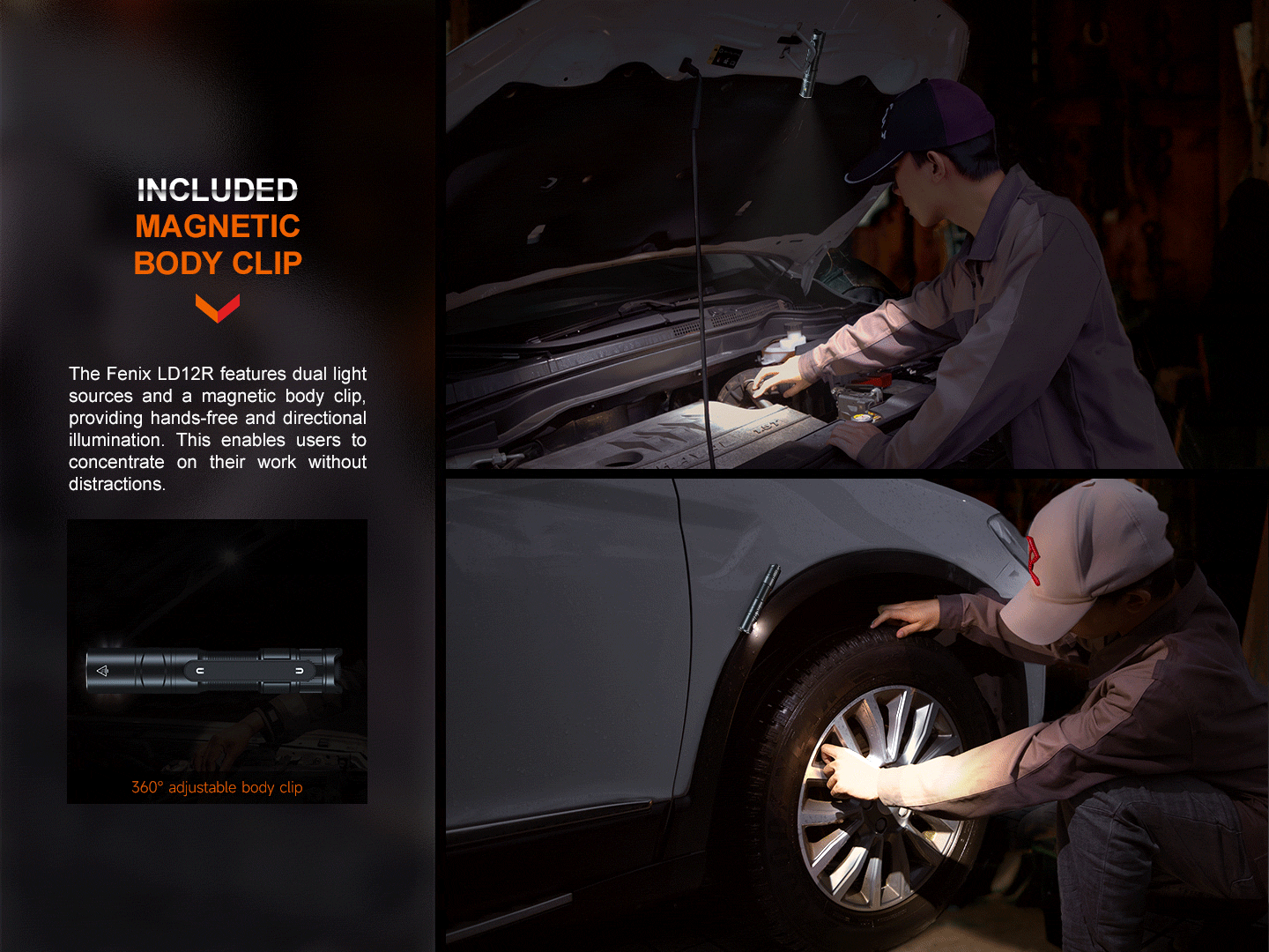 Fenix LD12R Dual Light Flashlight - 600 Lumens Fenix Store