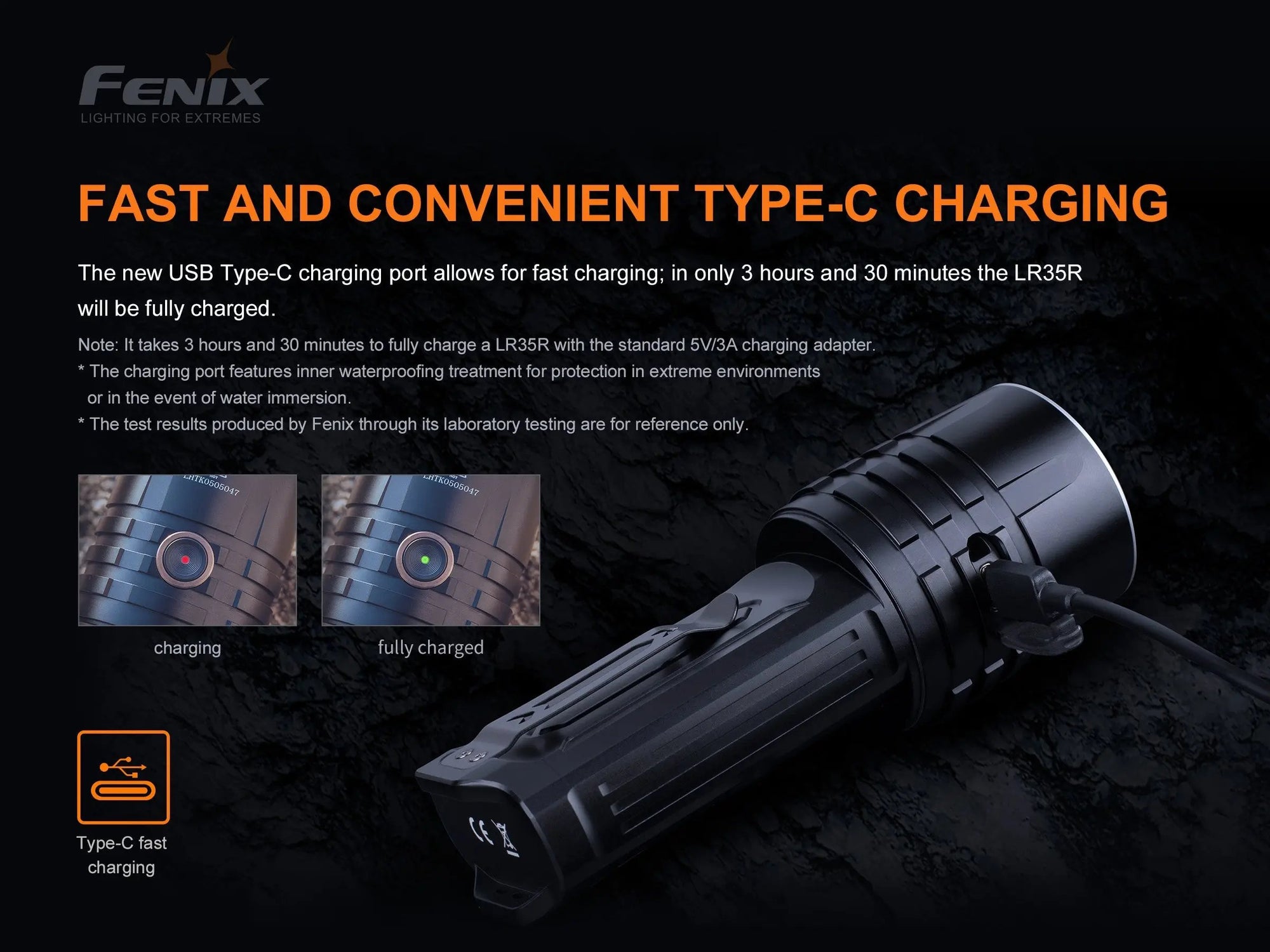 Fenix LR35R Rechargeable LED Flashlight - 10,000 Lumens Fenix Store