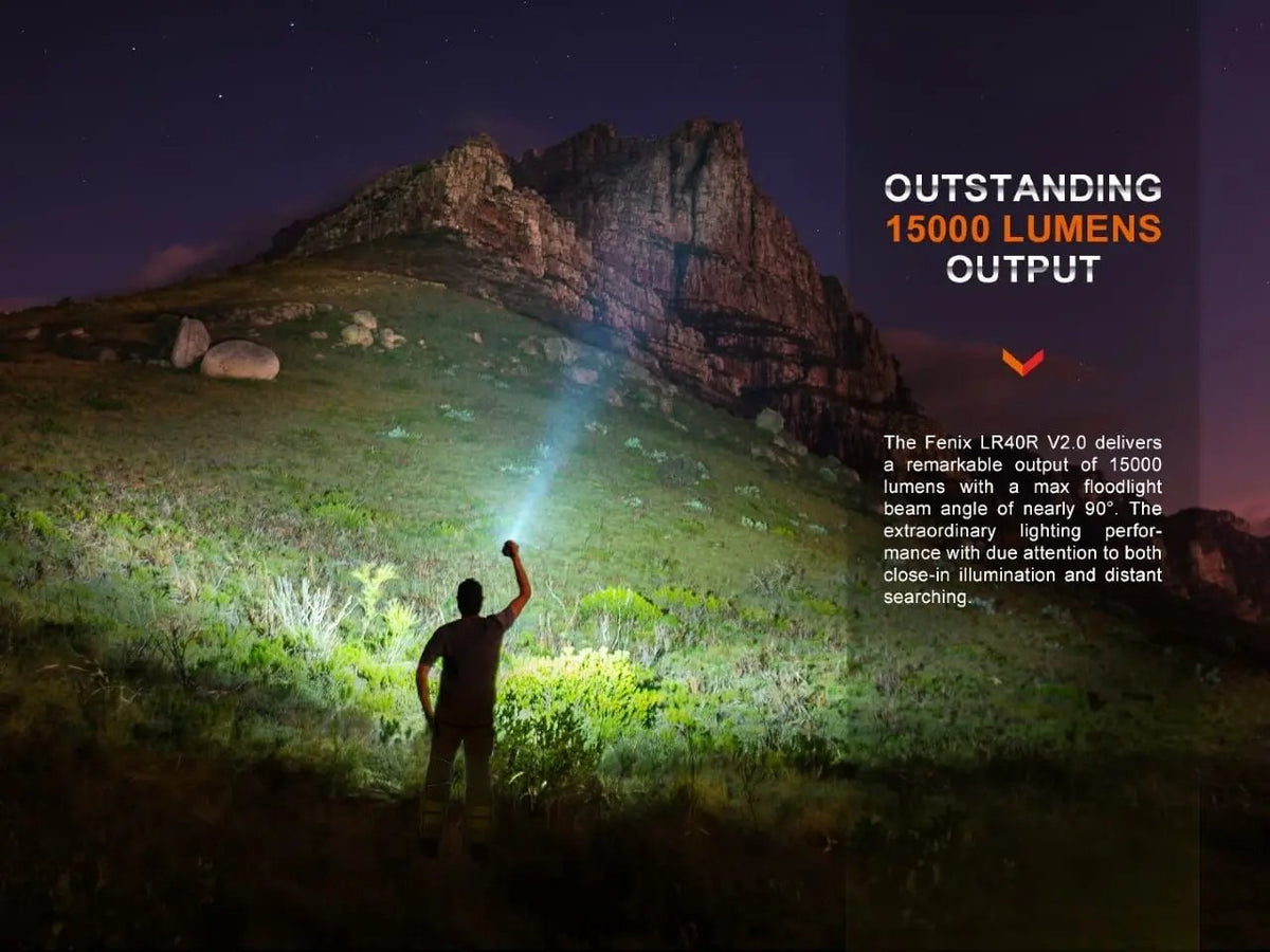 Fenix LR40R V2.0 Rechargeable LED Searchlight Fenix Store