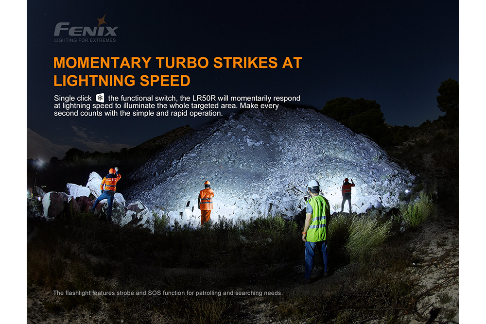 Fenix LR50R Multifunctional LED Search Light - 12000 Lumens Fenix Store