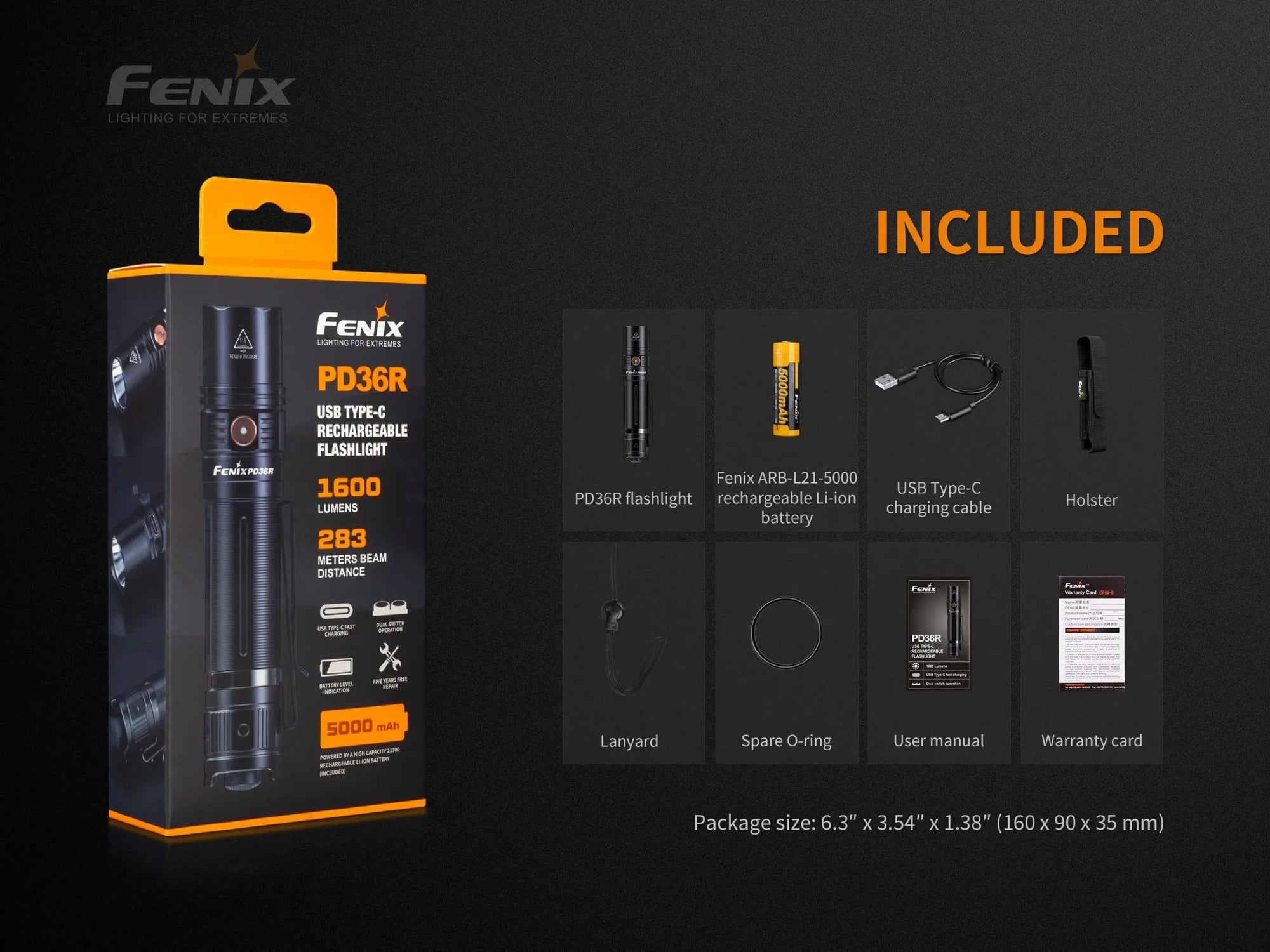 Fenix PD36R Tactical LED Flashlight - Discontinued Fenix Store