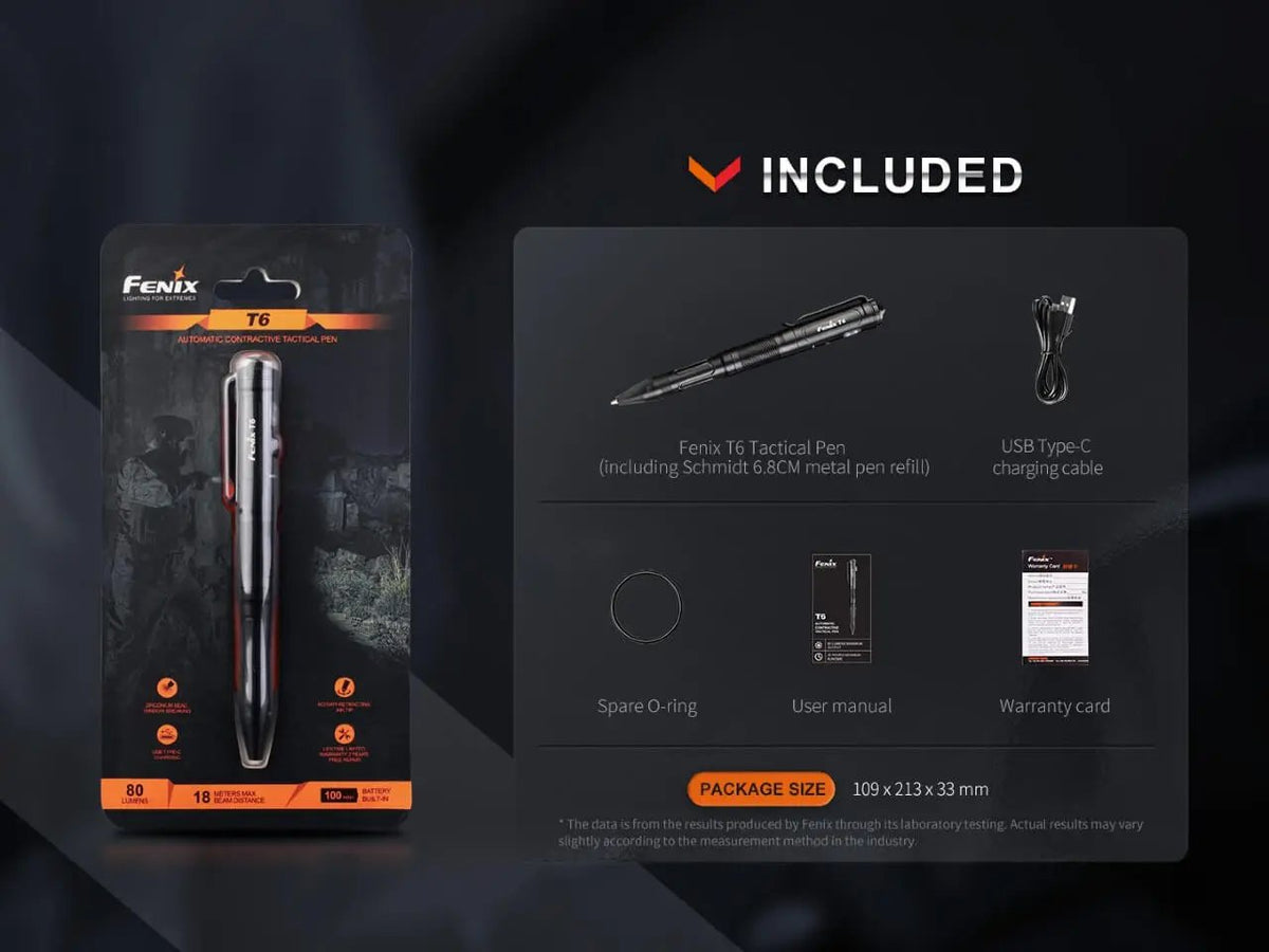 Fenix T6 Tactical LED Penlight Fenix Store