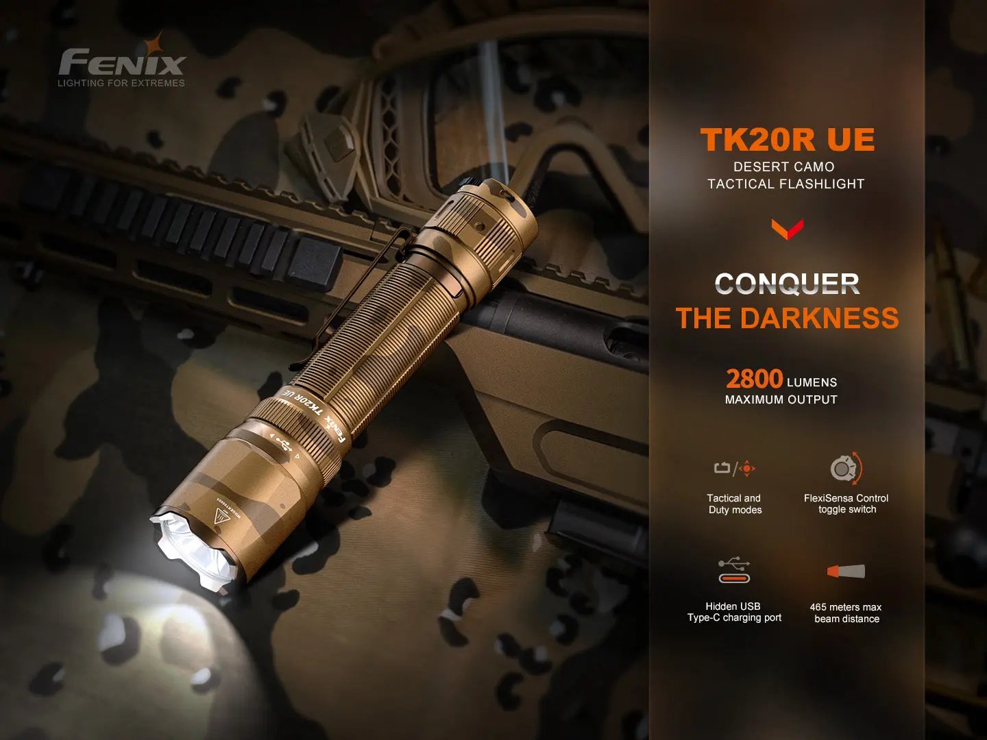 Fenix TK20R UE Tactical LED Flashlight - 2800 Lumens Fenix Store