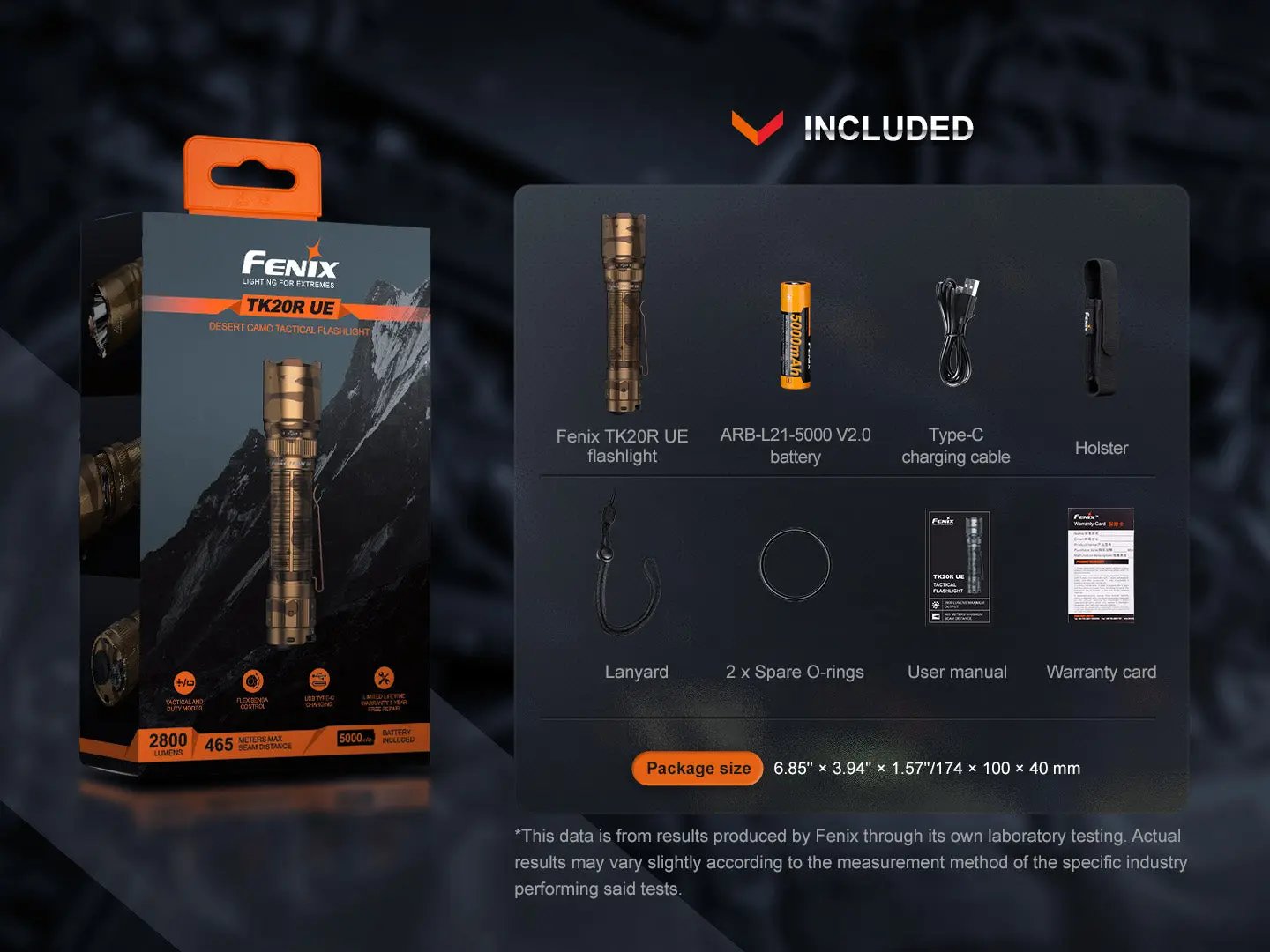 Fenix TK20R UE Tactical LED Flashlight - 2800 Lumens Fenix Store