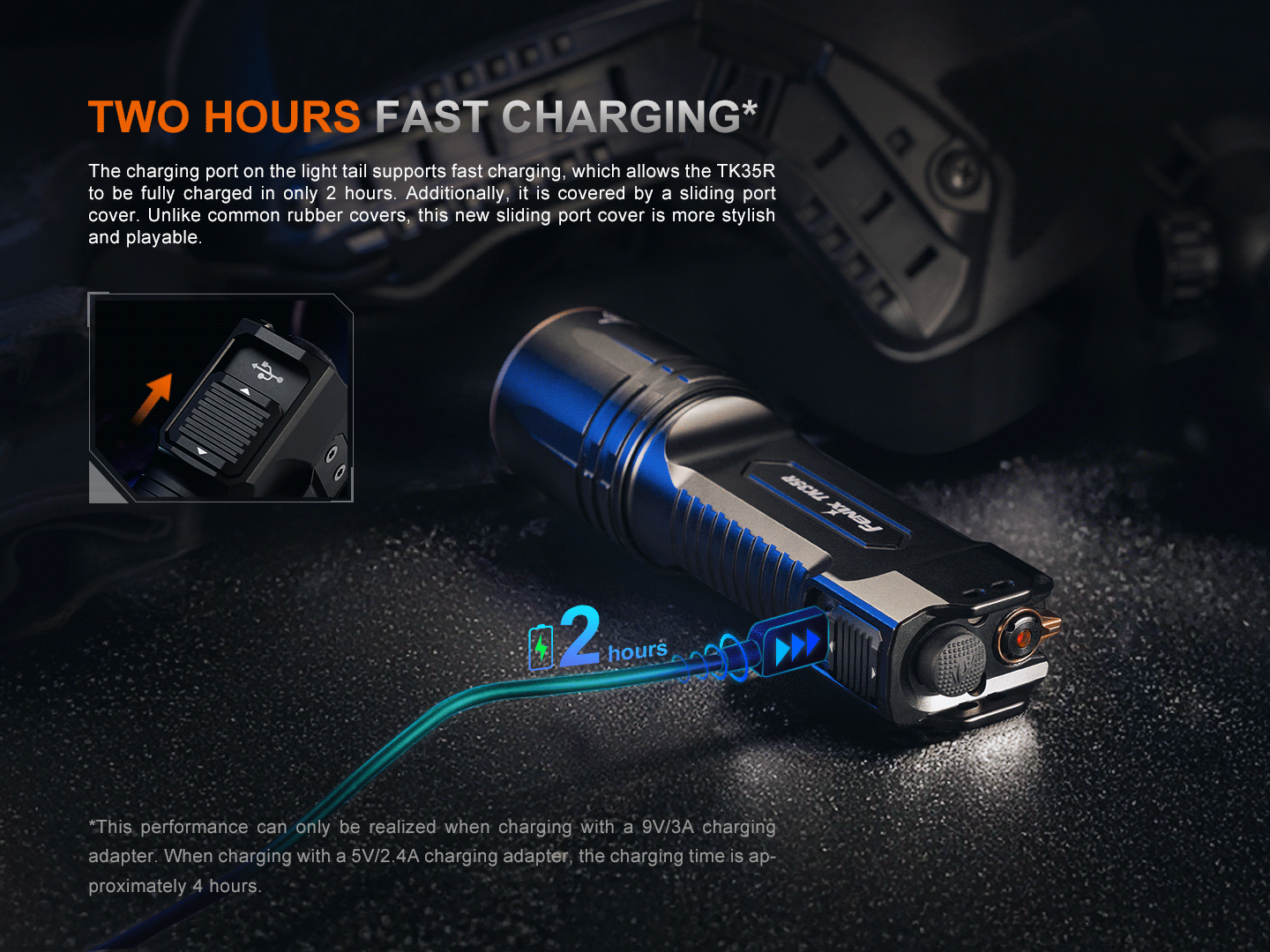 Fenix TK35R Rechargeable High-Performance Tactical Flashlight with UV Output Fenix Store