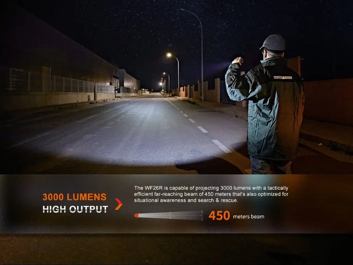 Fenix WF26R Cradle Charging LED Work Flashlight Fenix Store