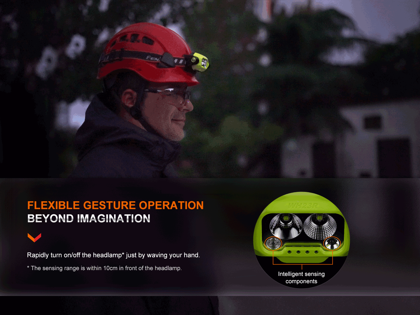 Fenix WH23R Gesture Sensing Industrial LED Headlamp Fenix Store