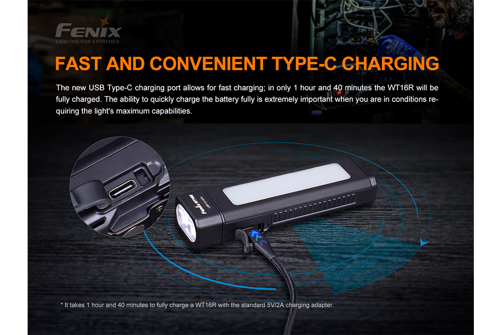 Fenix WT16R Rechargeable Work Light Fenix Store