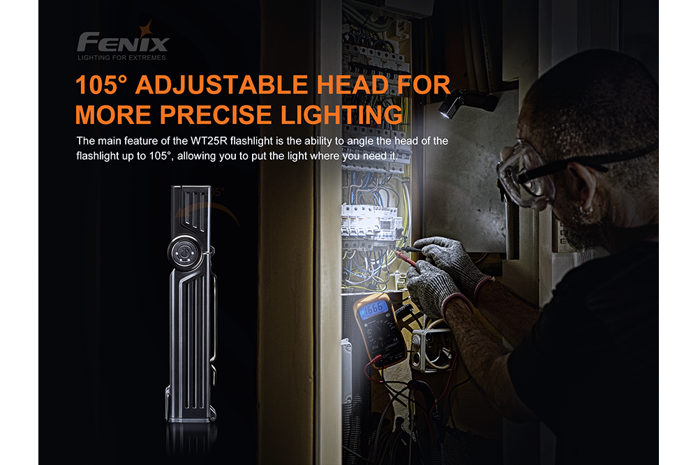 Fenix WT25R Adjustable Head LED Flashlight - 1000 Lumens Fenix Store