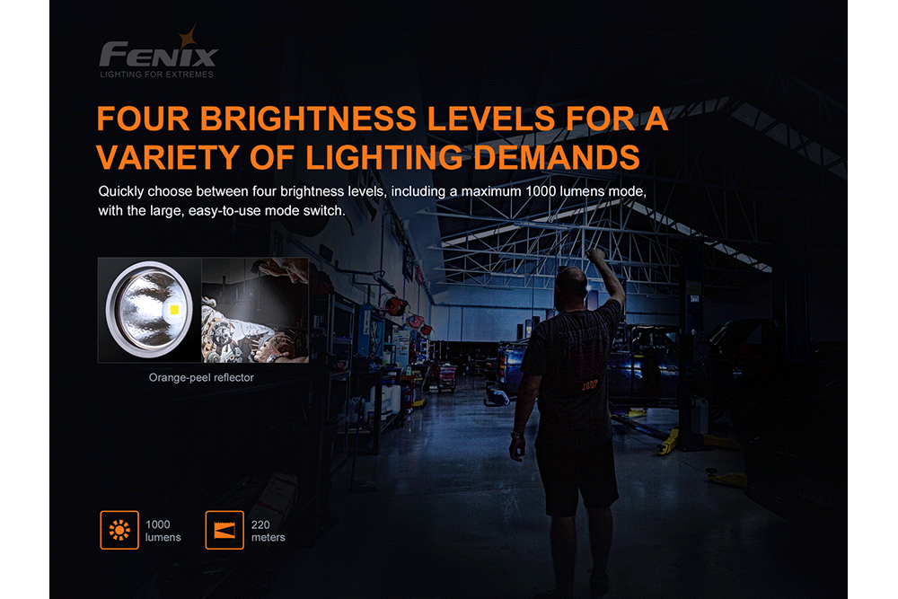 Fenix WT25R Adjustable Head LED Flashlight - 1000 Lumens Fenix Store