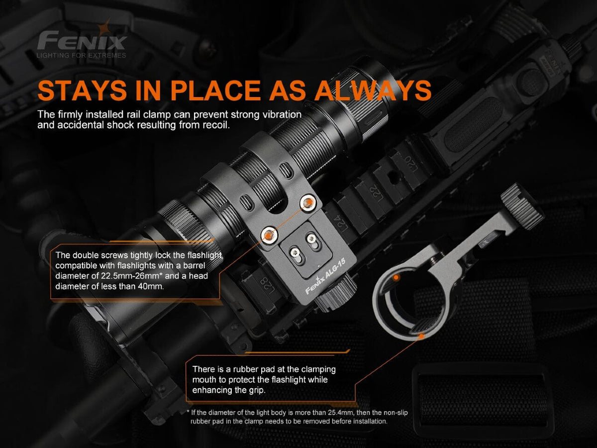 Fenix ALG-15 Tactical Rail Mount Fenix Store