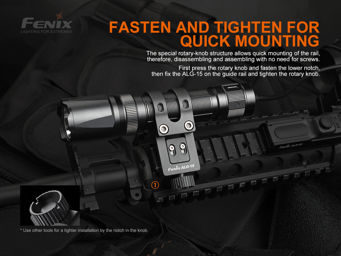 Fenix ALG-15 Tactical Rail Mount Fenix Store