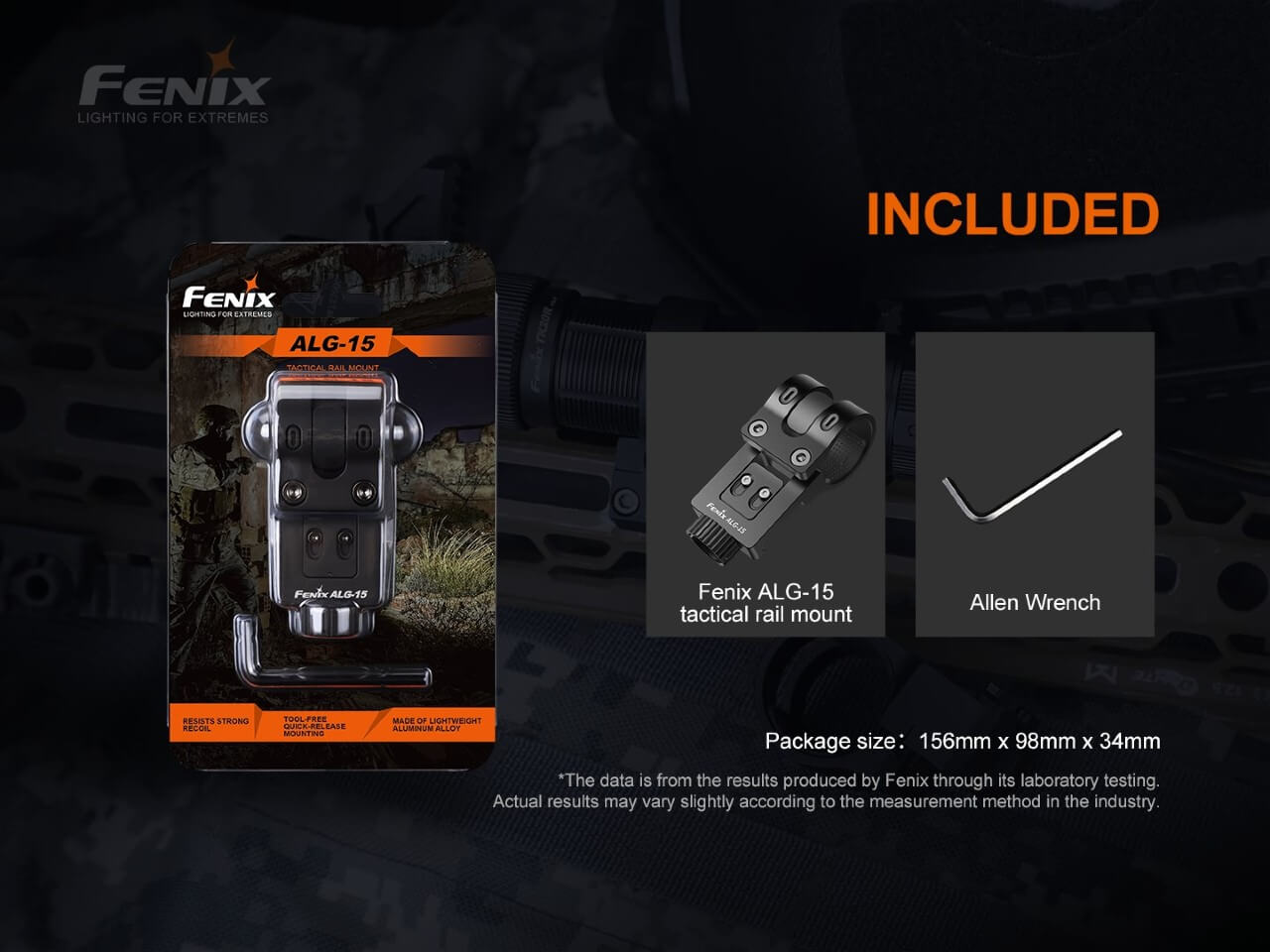 Fenix ALG-15 Tactical Rail Mount Fenix Store