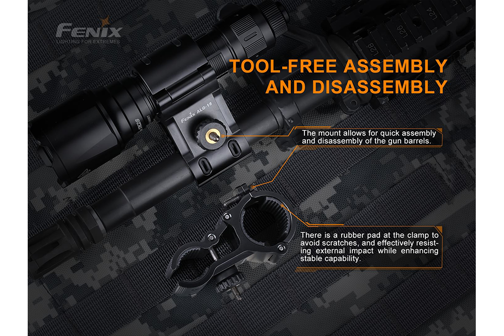 Fenix ALG-18 Flashlight Barrel Mount Fenix Store